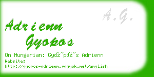 adrienn gyopos business card